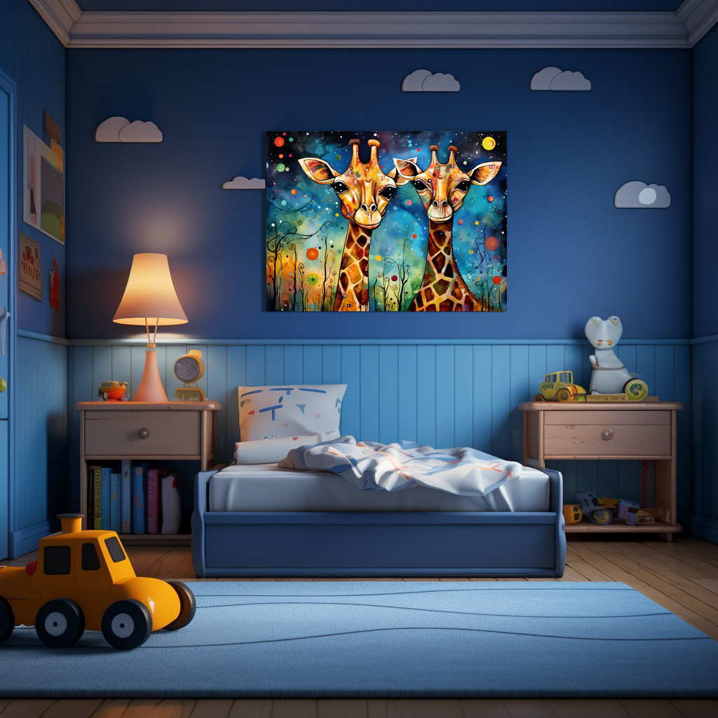 Poster: Whimsical Giraffen im Doppel Pack - Image 2