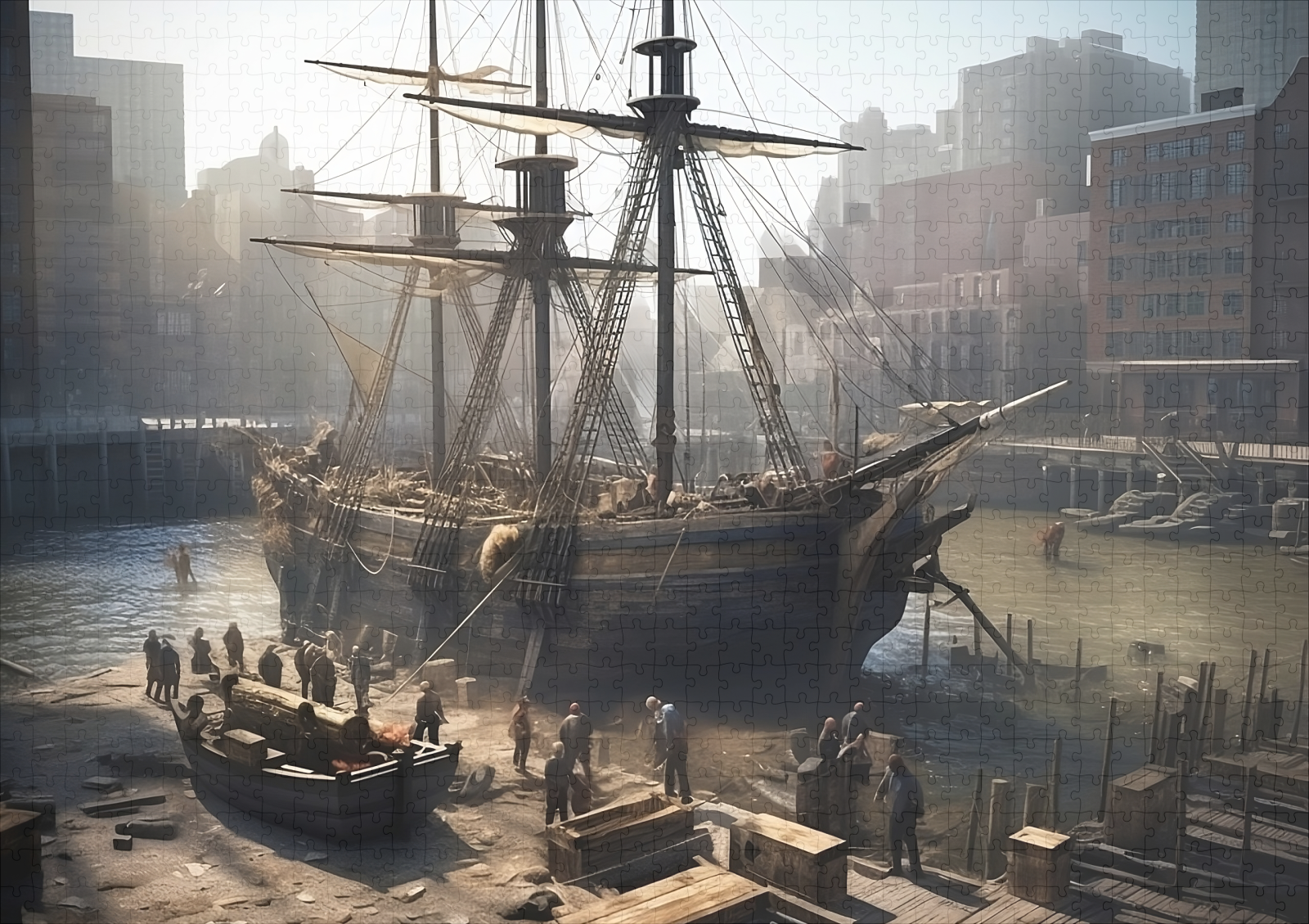 raxxa Premium-Puzzle: Lost in the Citty – Bild 2
