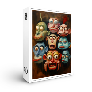 raxxa Premium-Puzzle: Whimsical Monkeys 1
