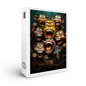 raxxa Premium-Puzzle: Whimsical Monkeys 2