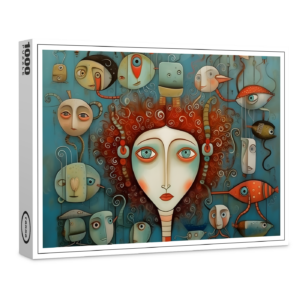 raxxa Premium-Puzzle: Whimsical faces 1