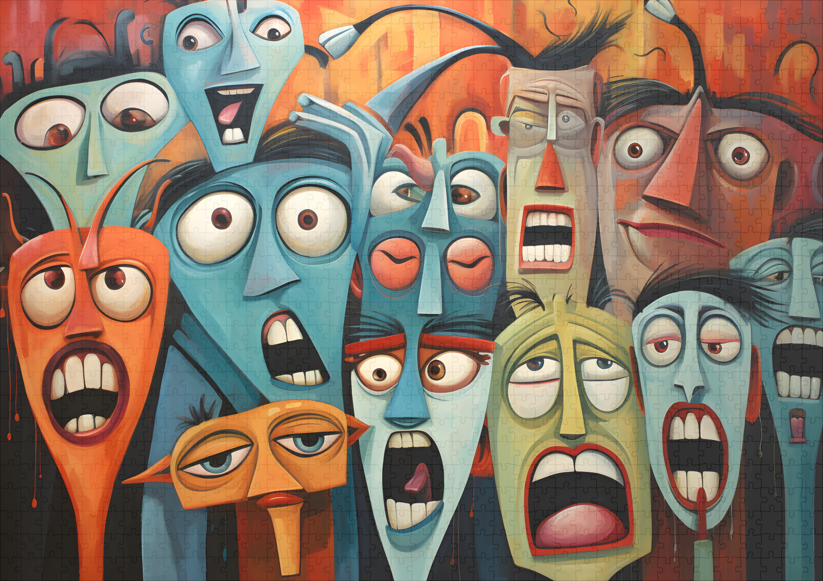 raxxa Premium-Puzzle: Whimsical Fear Concert Emotional 6 – Bild 2