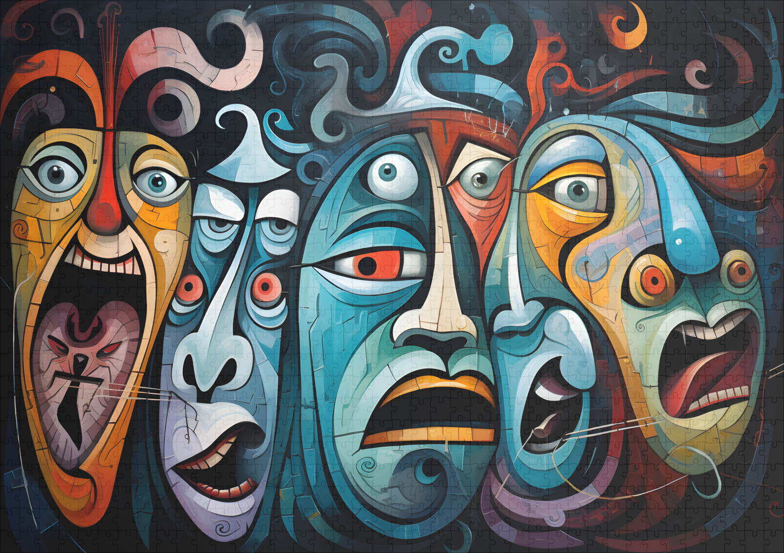 raxxa Premium-Puzzle: Whimsical Fear Concert Emotional 7 – Bild 2