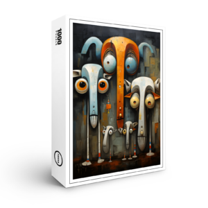 raxxa Premium-Puzzle: Whimsical Was Kuckst Du Elefanten