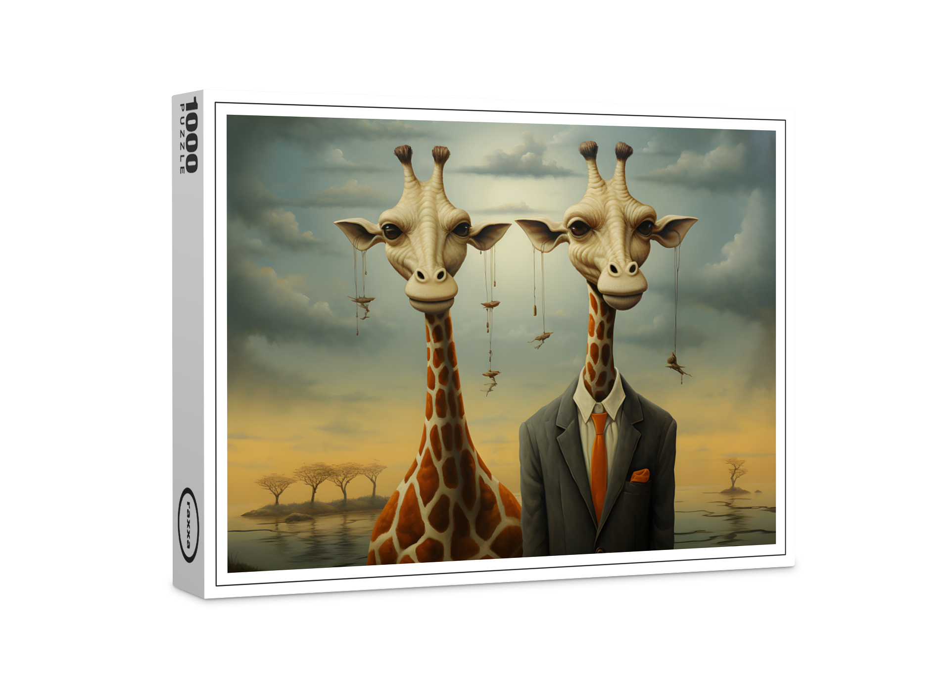 raxxa Premium-Puzzle: Whimsical Hey Dude Giraffen