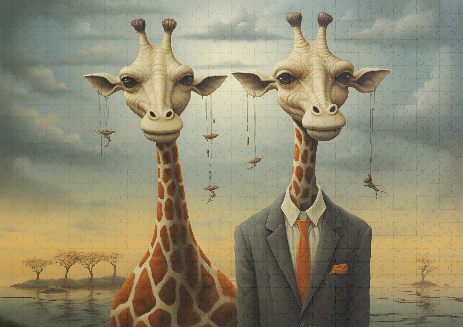 raxxa Premium-Puzzle: Whimsical Hey Dude Giraffen – Image 2