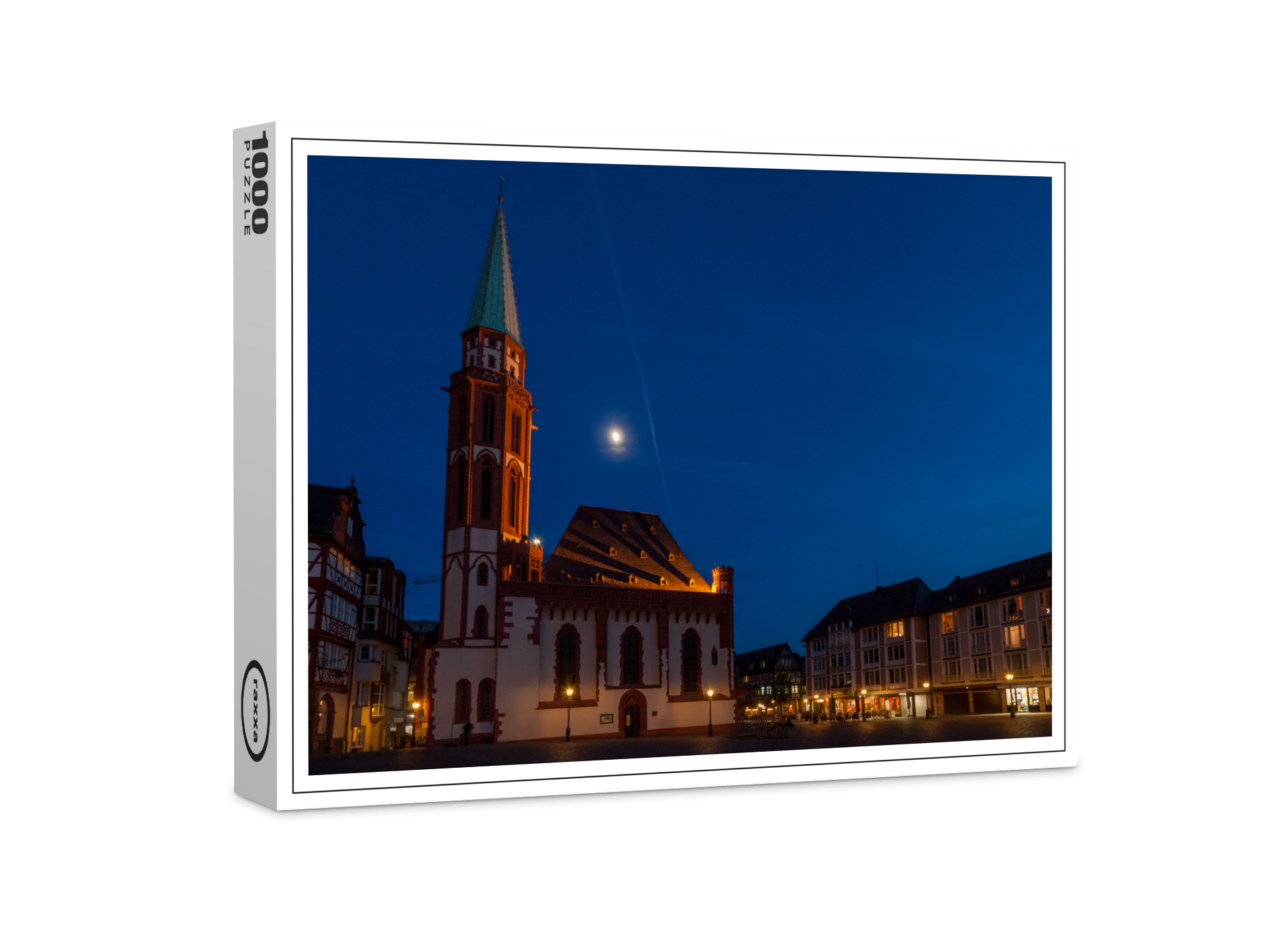 raxxa Premium-Puzzle: Frankfurt bei Nacht