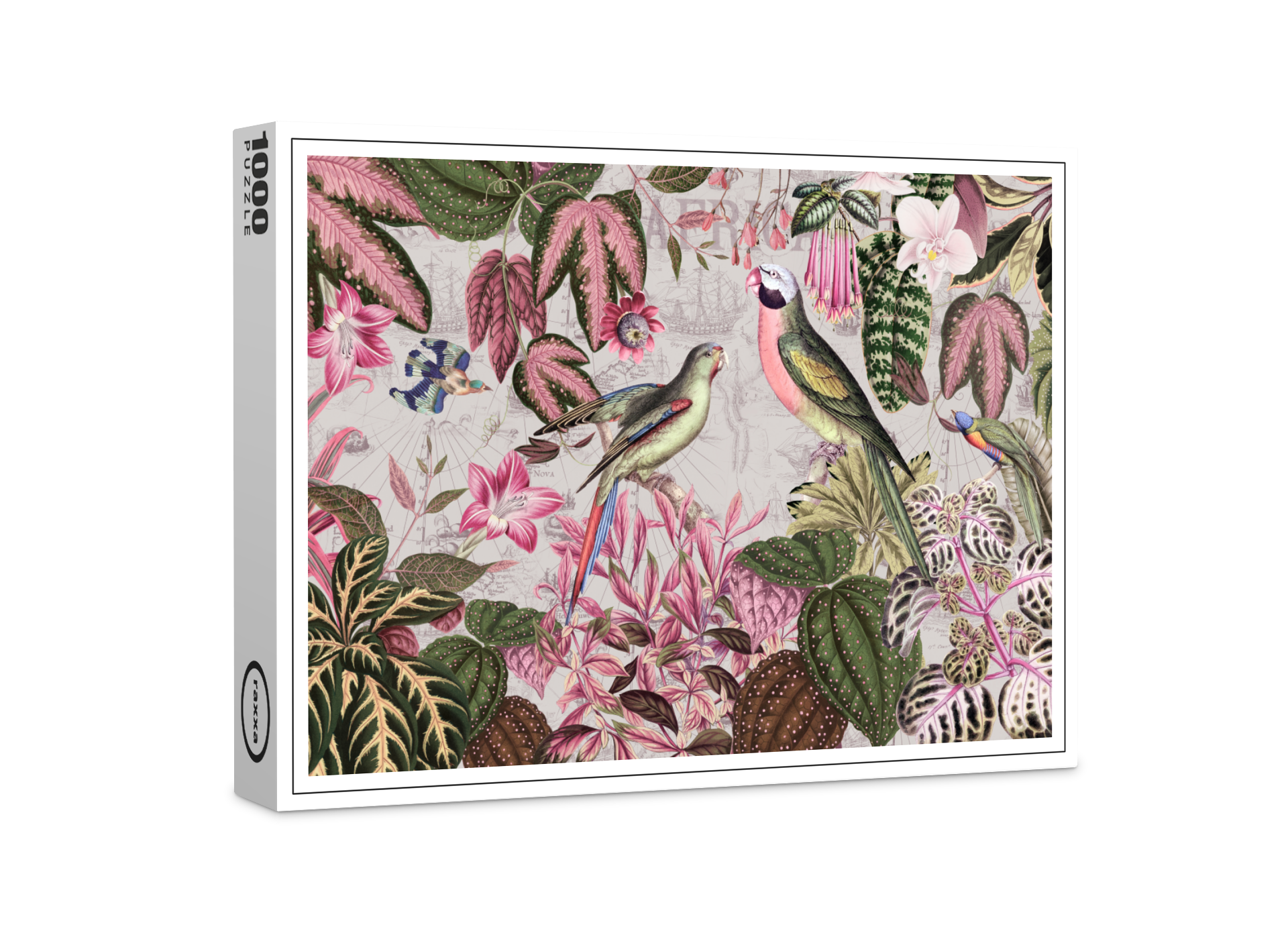 raxxa Premium-Puzzle: Tropische Papagein im Dschungel