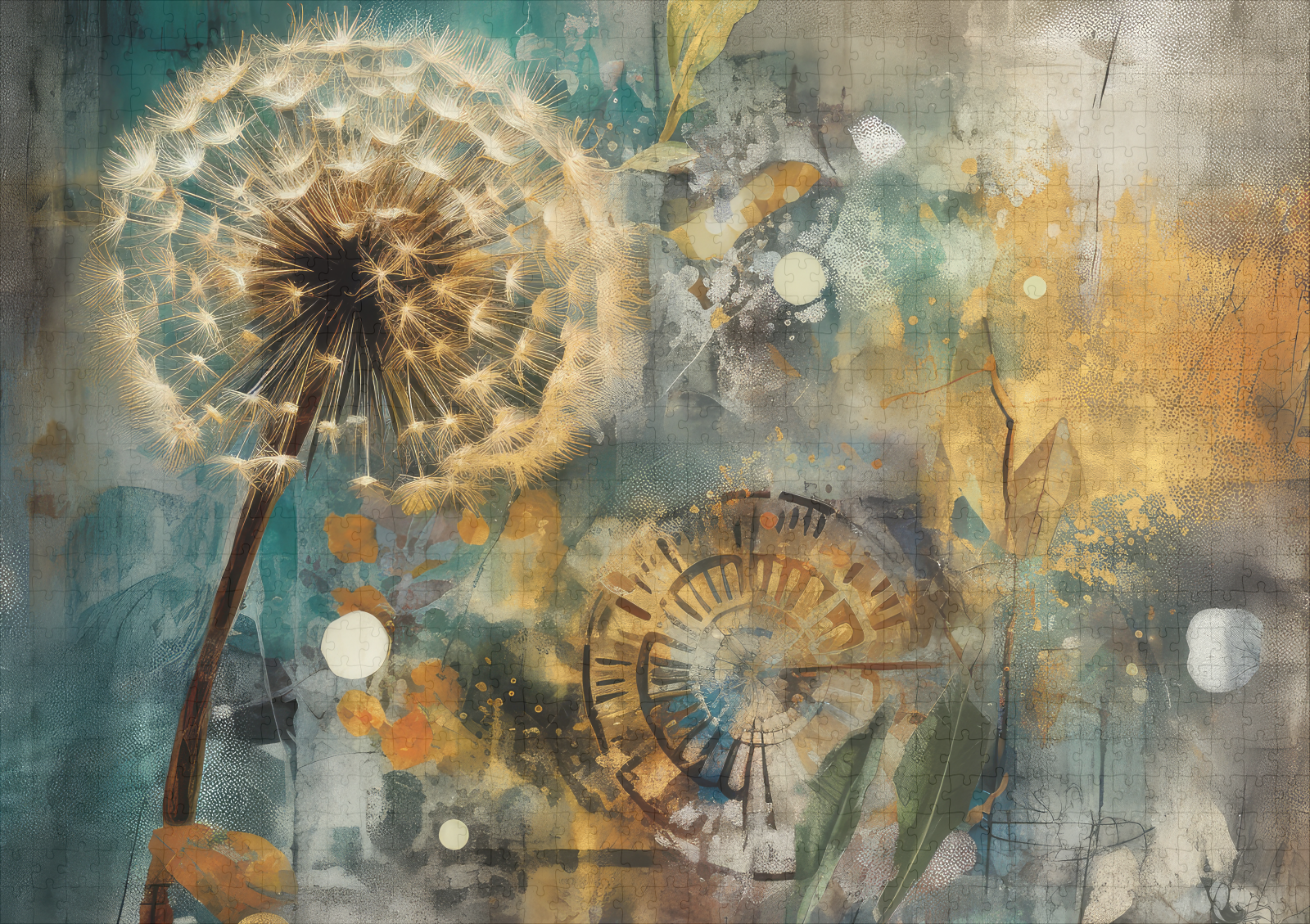 raxxa Premium-Puzzle: Goldene Reflexionen in der Stadt - immagine 2