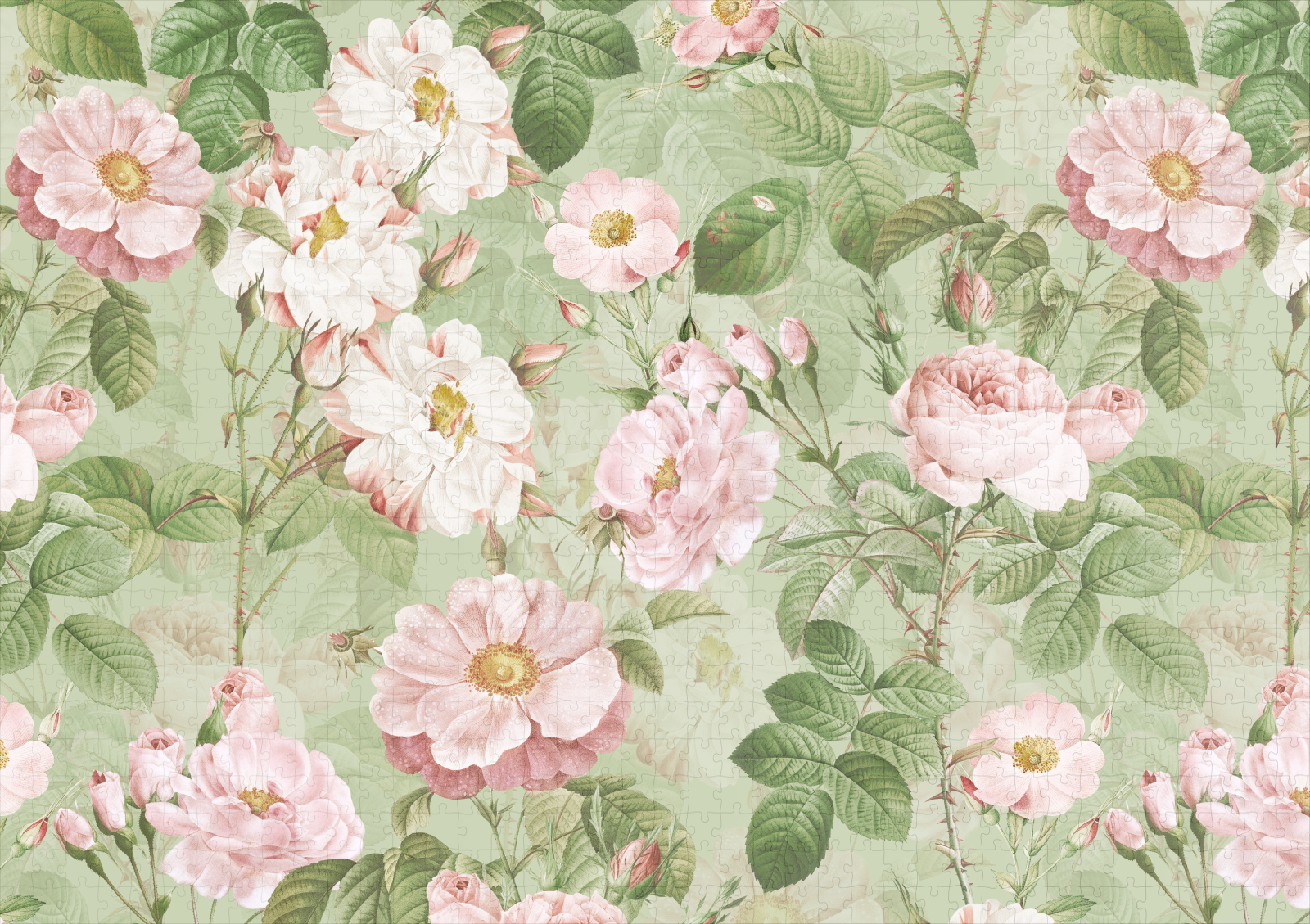 raxxa Premium-Puzzle: Historische Rosenmalerei: Ein Erbe der Eleganz – Image 2