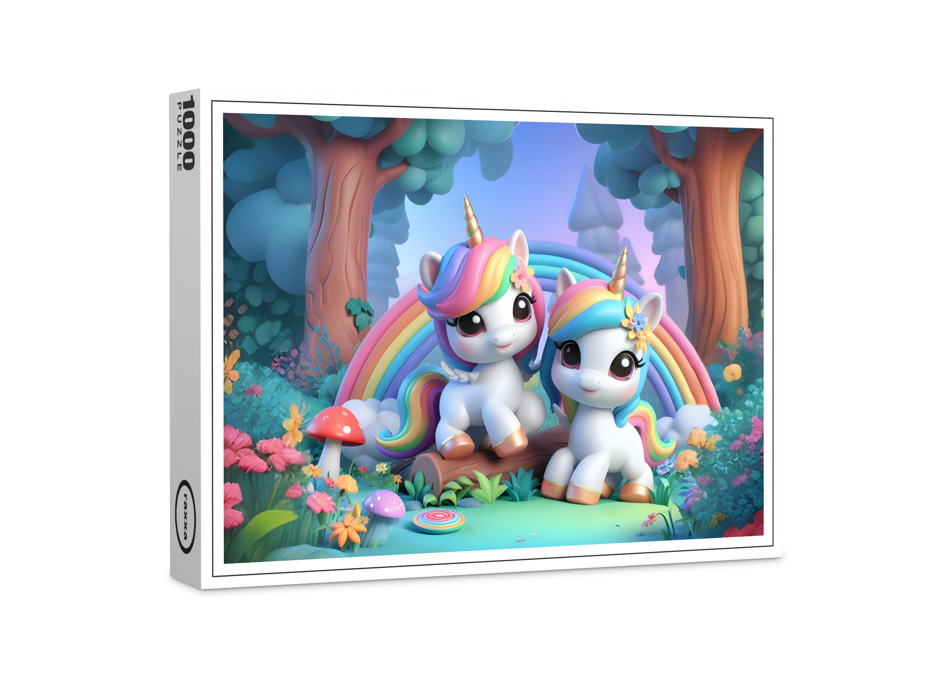 raxxa Premium-Puzzle: Einhörner in 3D