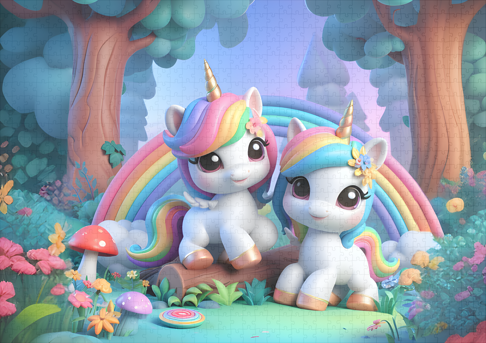 raxxa Premium-Puzzle: Einhörner in 3D - Image 2