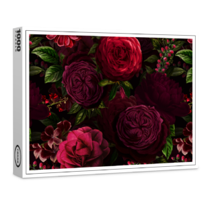 raxxa Premium-Puzzle: Blumen des Dunklen Zeitalters: Luxus und Leidenschaft