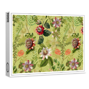raxxa Premium-Puzzle: Vintage Passionsblumen Dschungel