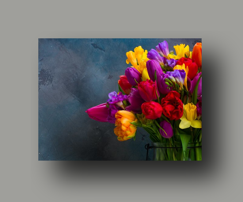 raxxa Premium-Tischset: Blumenstrauß aus leuchtenden Frühlingsblumen