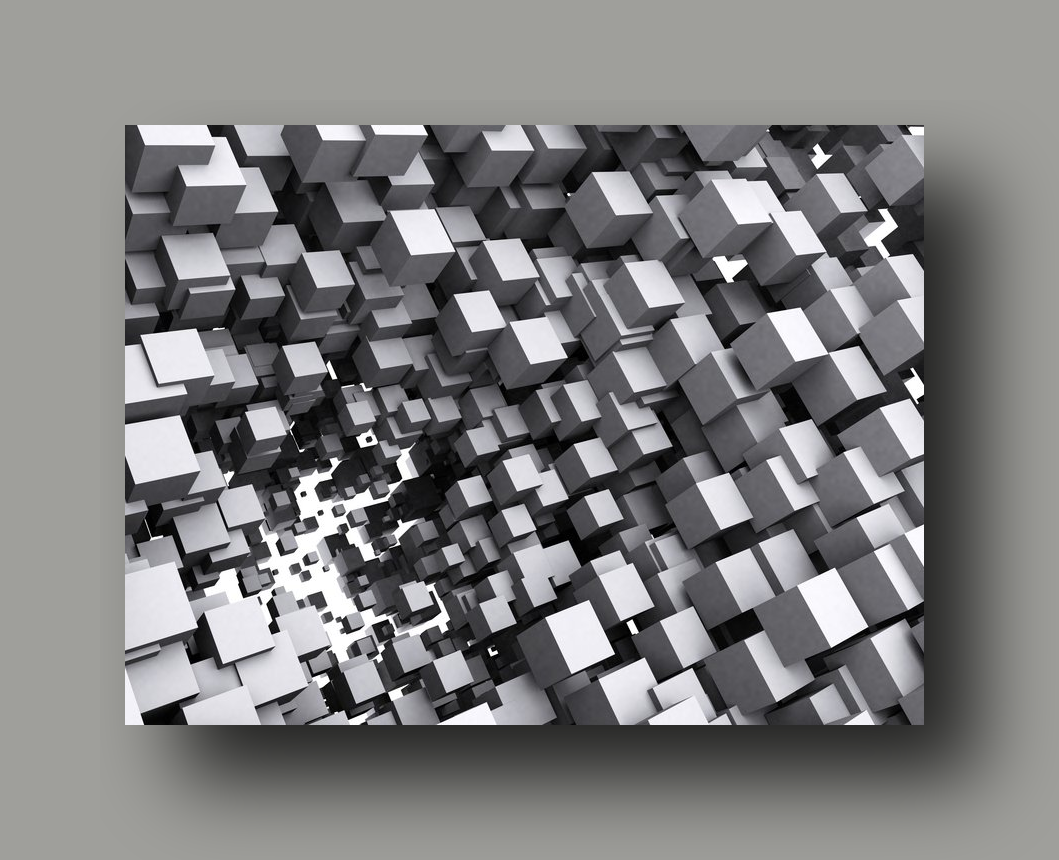 raxxa Premium-Tischset: Strukturierte Würfel