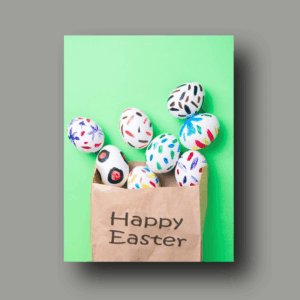 Poster: Ostereier in einer Packung