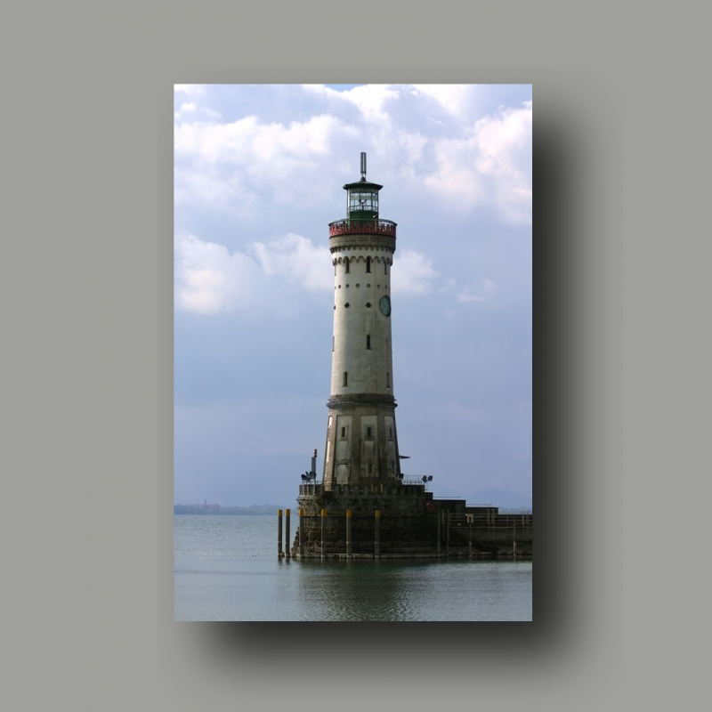 Poster: Leuchtturm in Lindau