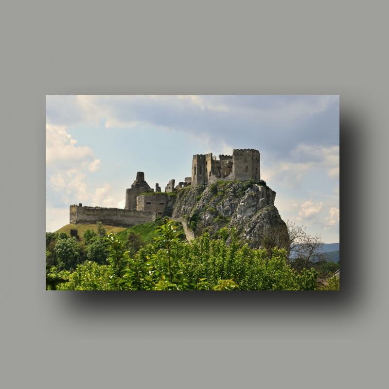 Poster: Burg Beckov-Slowakische Republik