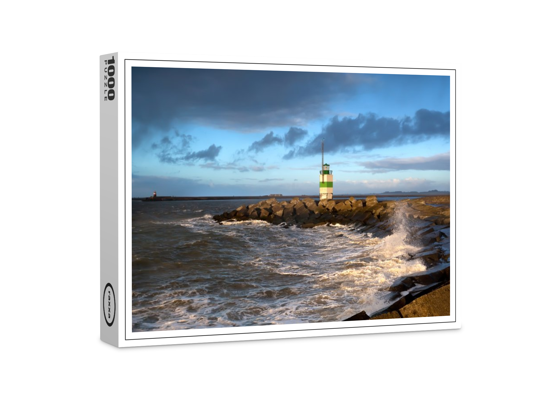 raxxa Premium-Puzzle: Leuchtturm in Ijmuiden, Holland