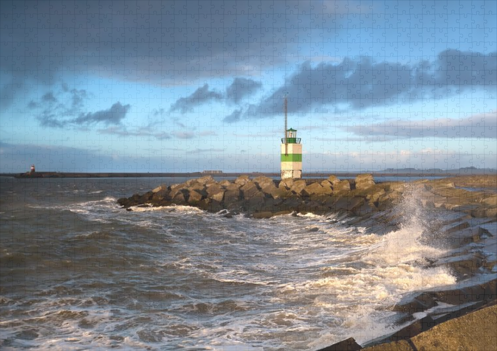 raxxa Premium-Puzzle: Leuchtturm in Ijmuiden, Holland – Image 2