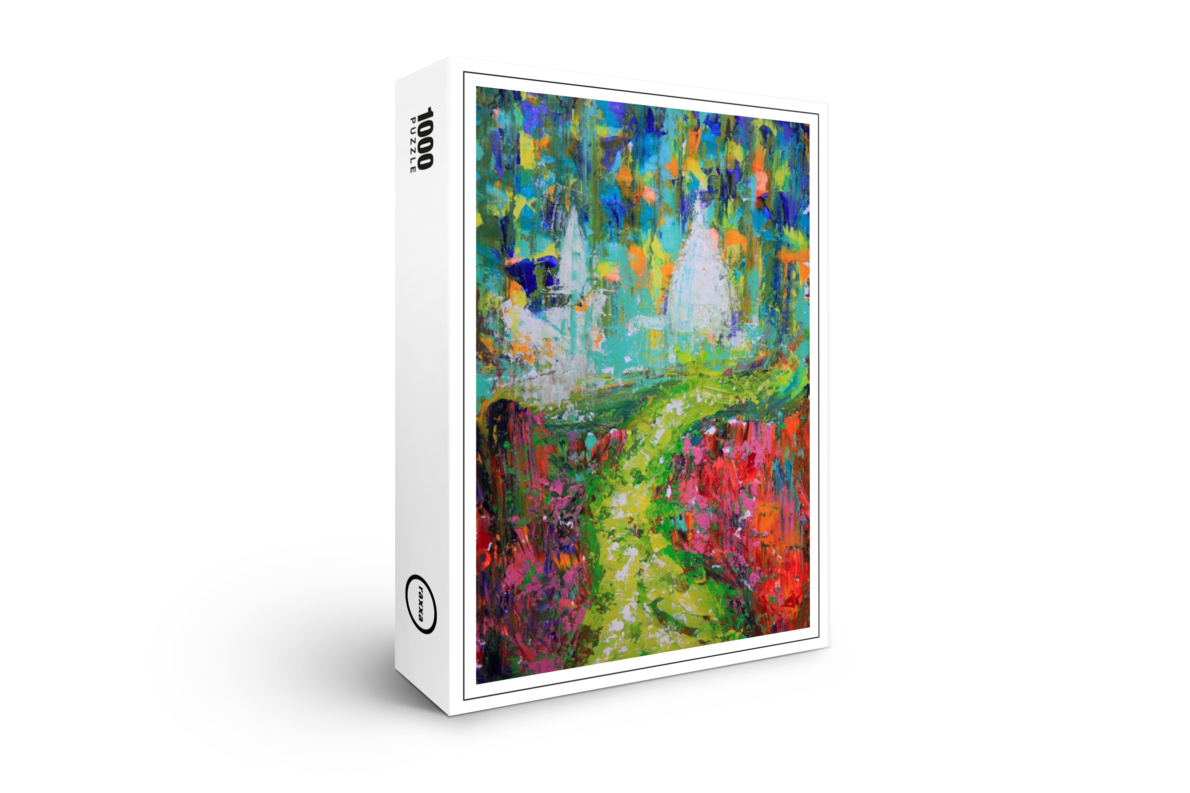 raxxa Premium-Puzzle: Der Weg zu den Kirchen