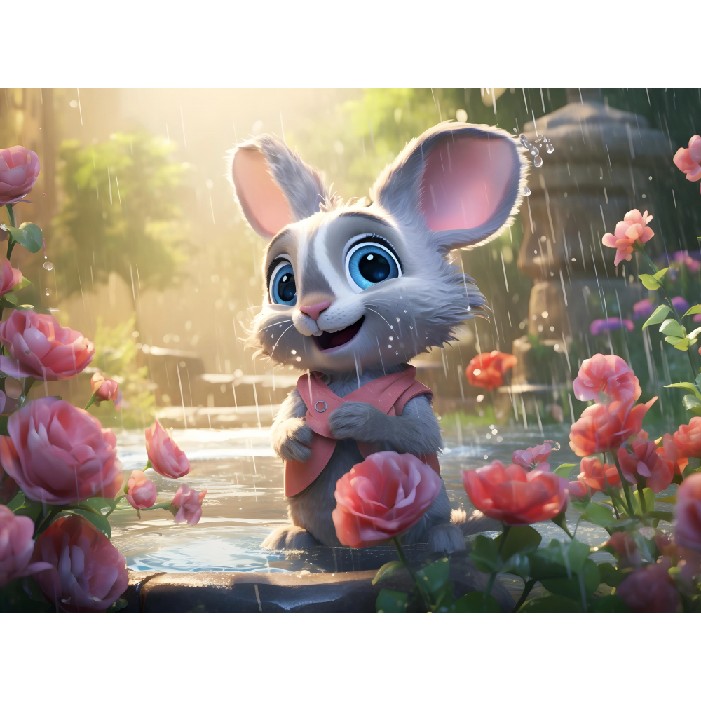 raxxa Premium-Tischset: Wattebausch im Regen – Bild 2