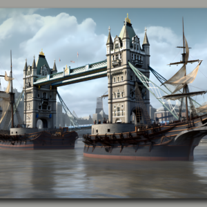 raxxa Premium-Tischset: Schips in London