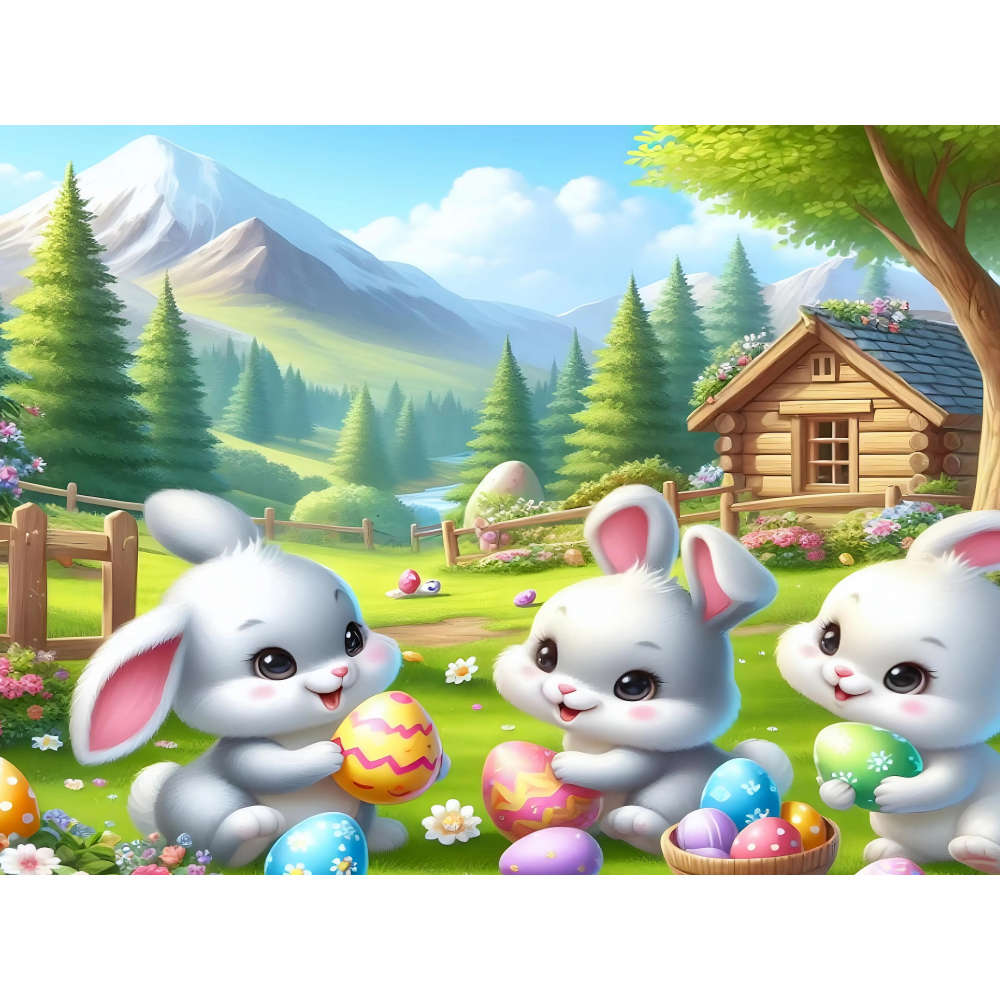 raxxa Premium-Tischset: Osterhäschen #1 - Imagen 2