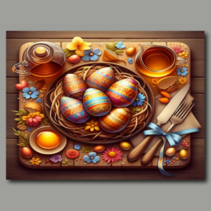 Poster: stilvolles Tischset Ostern #6