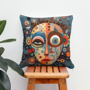 Kissen: Whimsical faces 4