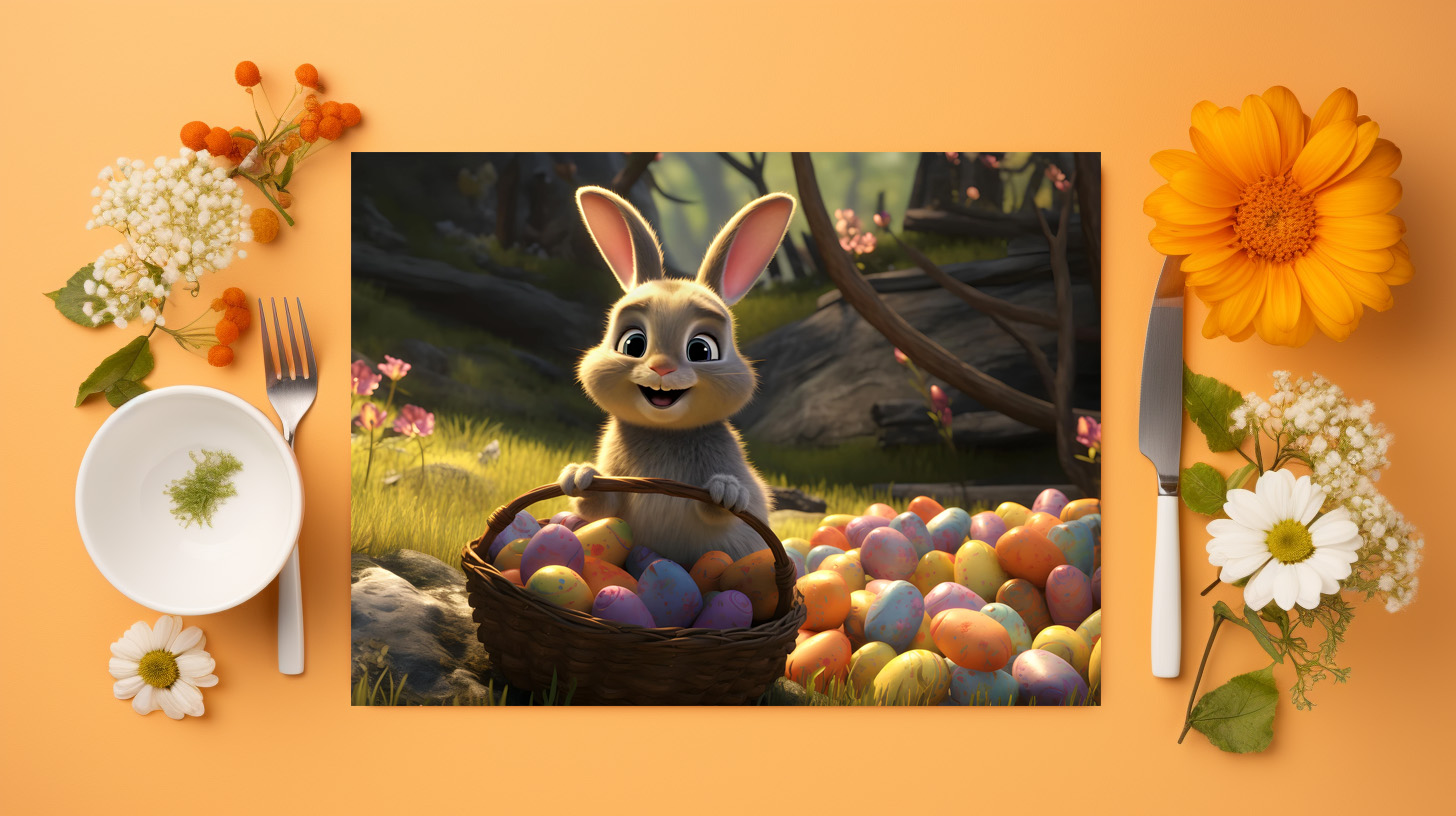 raxxa Premium-Tischset: Bunti der Osterhase - immagine 6