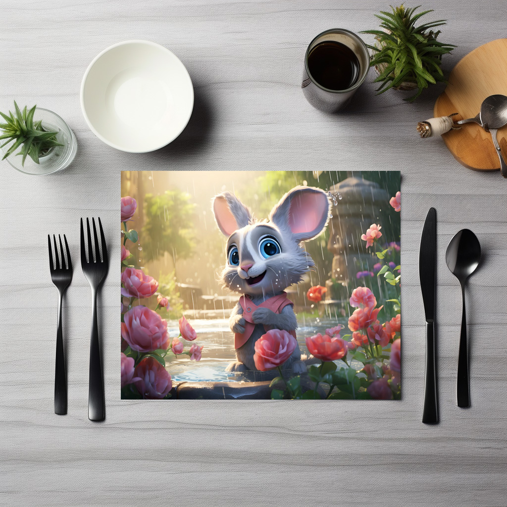 raxxa Premium-Tischset: Wattebausch im Regen – Bild 5