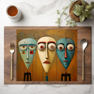 raxxa Premium-Tischset: Whimsical apathetic 3