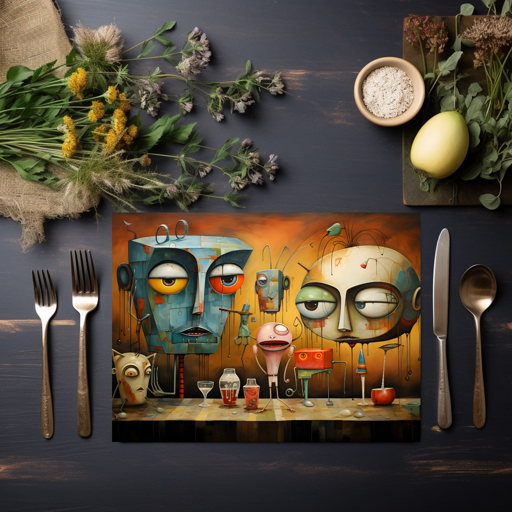 raxxa Premium-Tischset: Whimsical Drink Drunk 2 - immagine 6