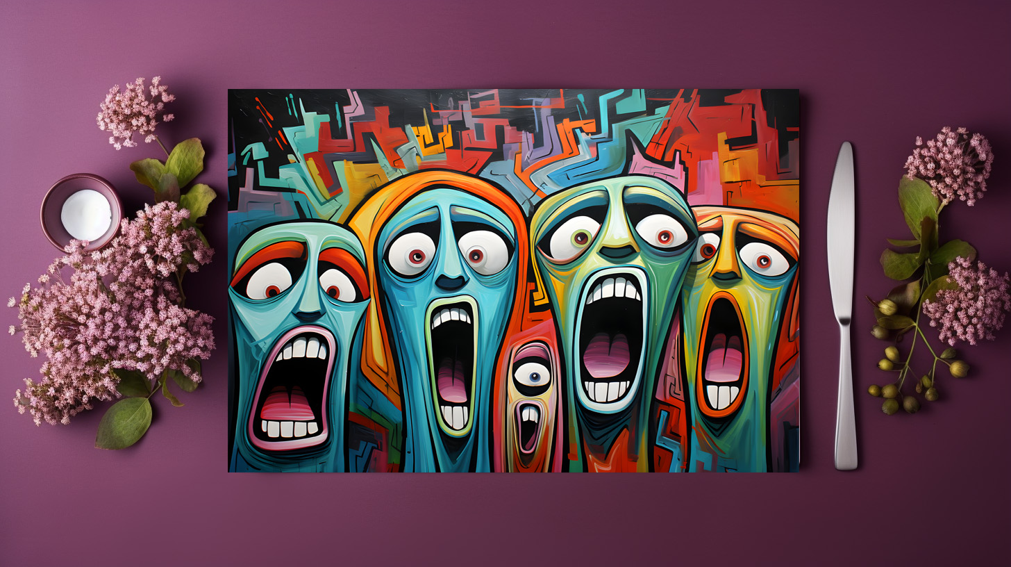raxxa Premium-Tischset: Whimsical Fear Concert Emotional 4 - immagine 3