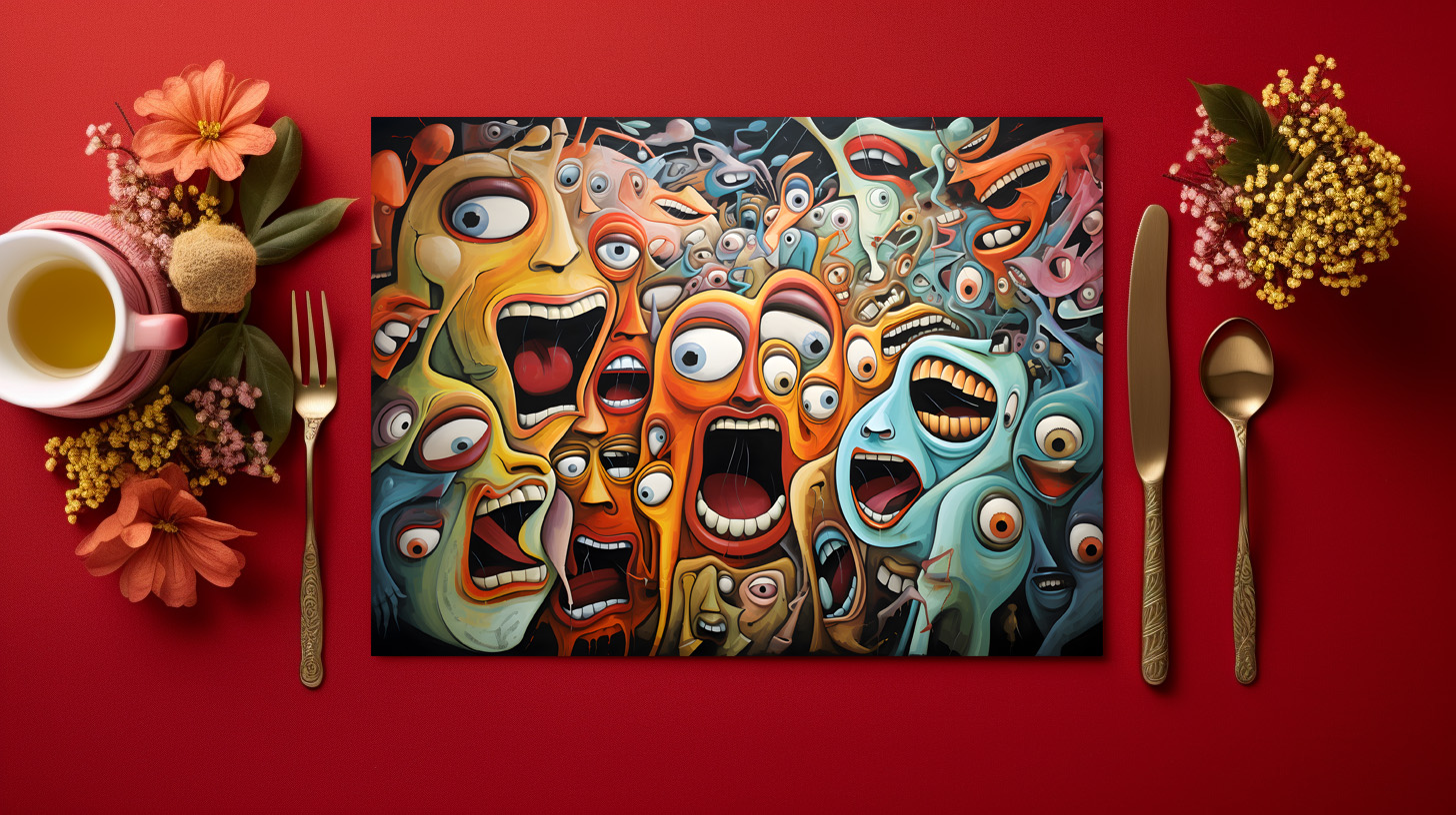 raxxa Premium-Tischset: Whimsical Fear Concert Emotional 5 – Image 2