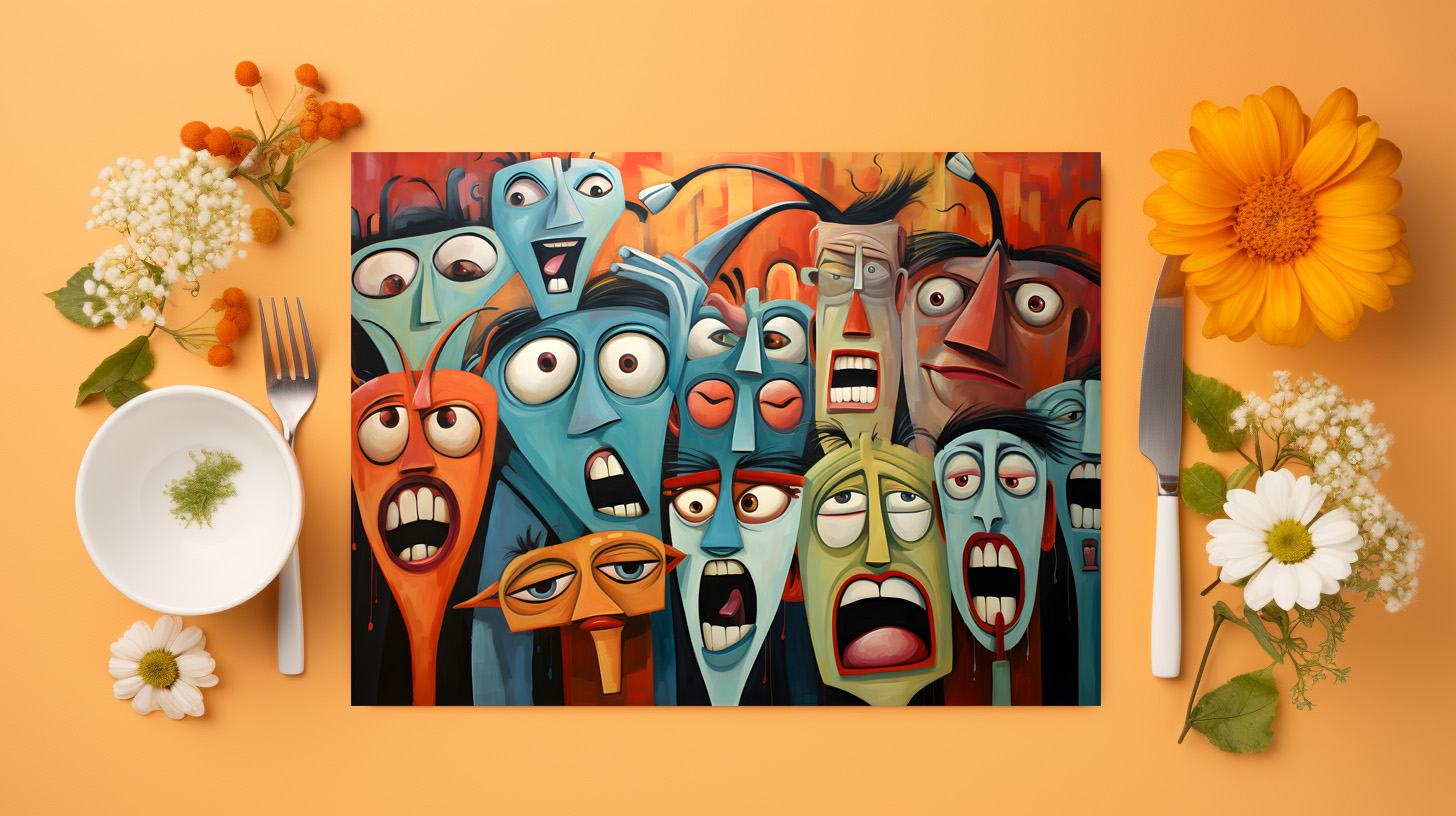 raxxa Premium-Tischset: Whimsical Fear Concert Emotional 6 - Imagen 6