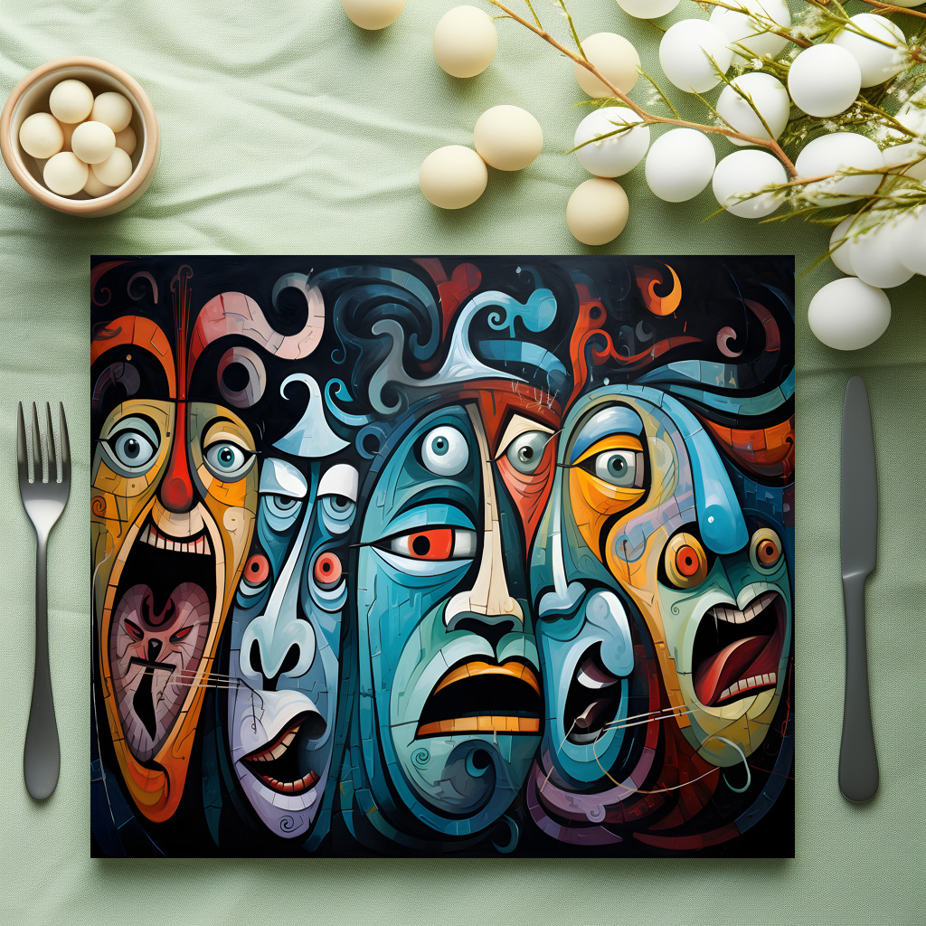 raxxa Premium-Tischset: Whimsical Fear Concert Emotional 7