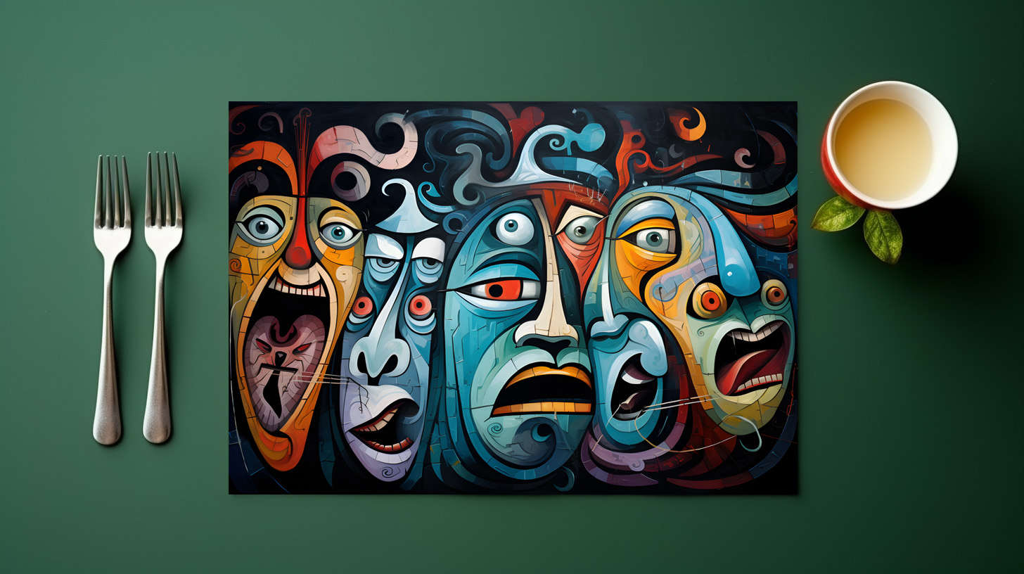 raxxa Premium-Tischset: Whimsical Fear Concert Emotional 7 – Bild 2
