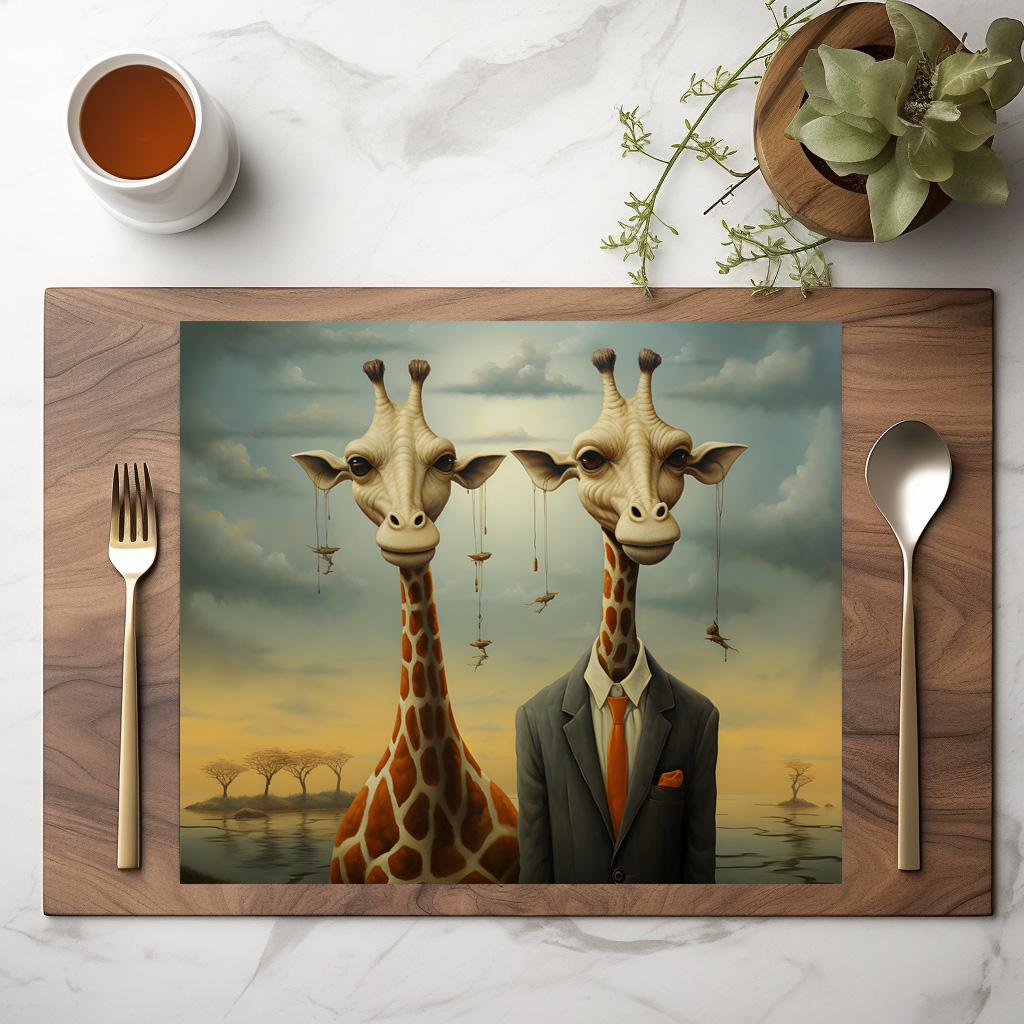 raxxa Premium-Tischset: Whimsical Hey Dude Giraffen - immagine 2