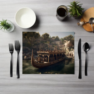 raxxa Premium-Tischset: Expeditionsboot