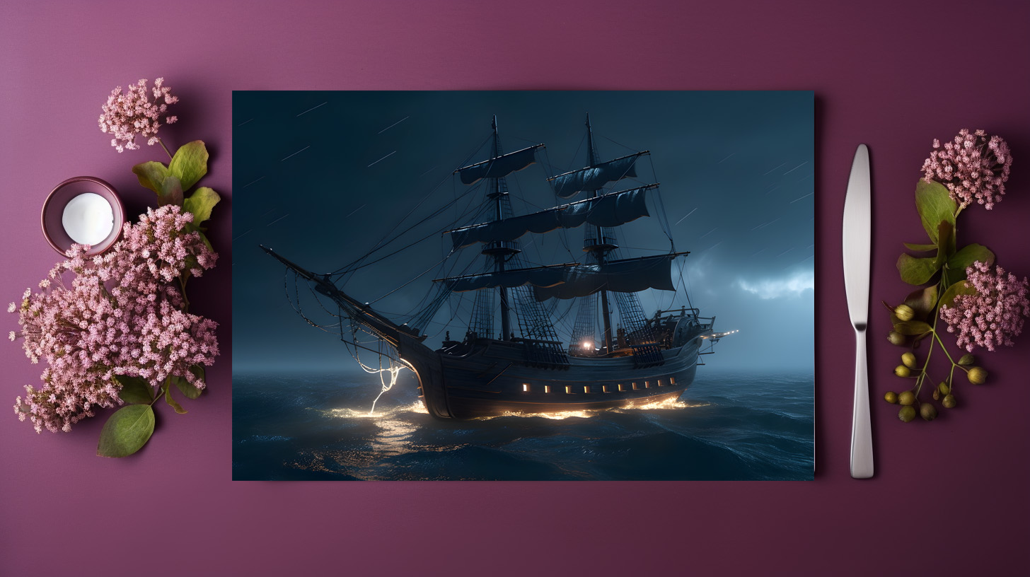 raxxa Premium-Tischset: Gewitter zieht auf – Bild 5