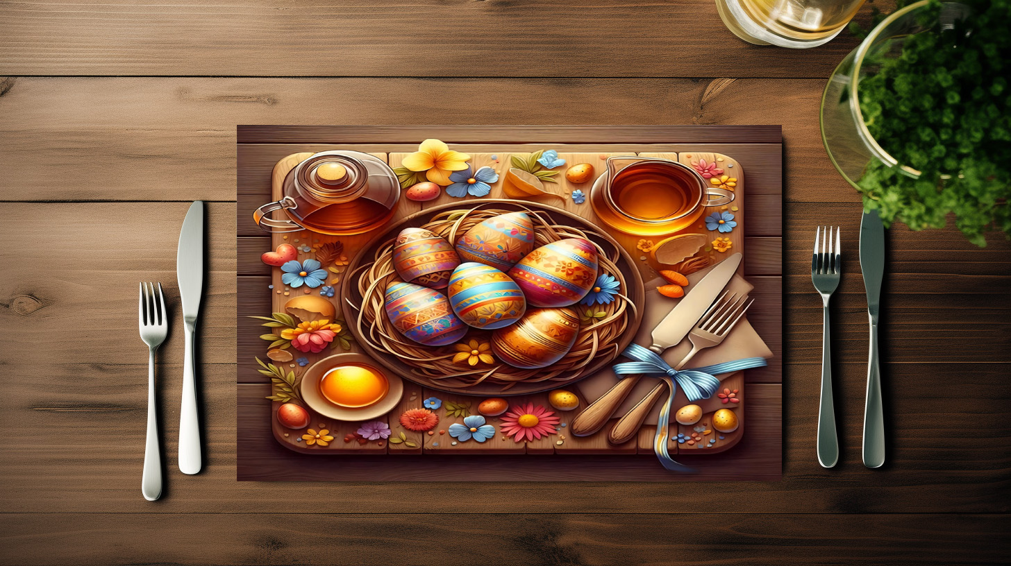 raxxa Premium-Tischset: stilvolles Tischset Ostern #6 – Image 5