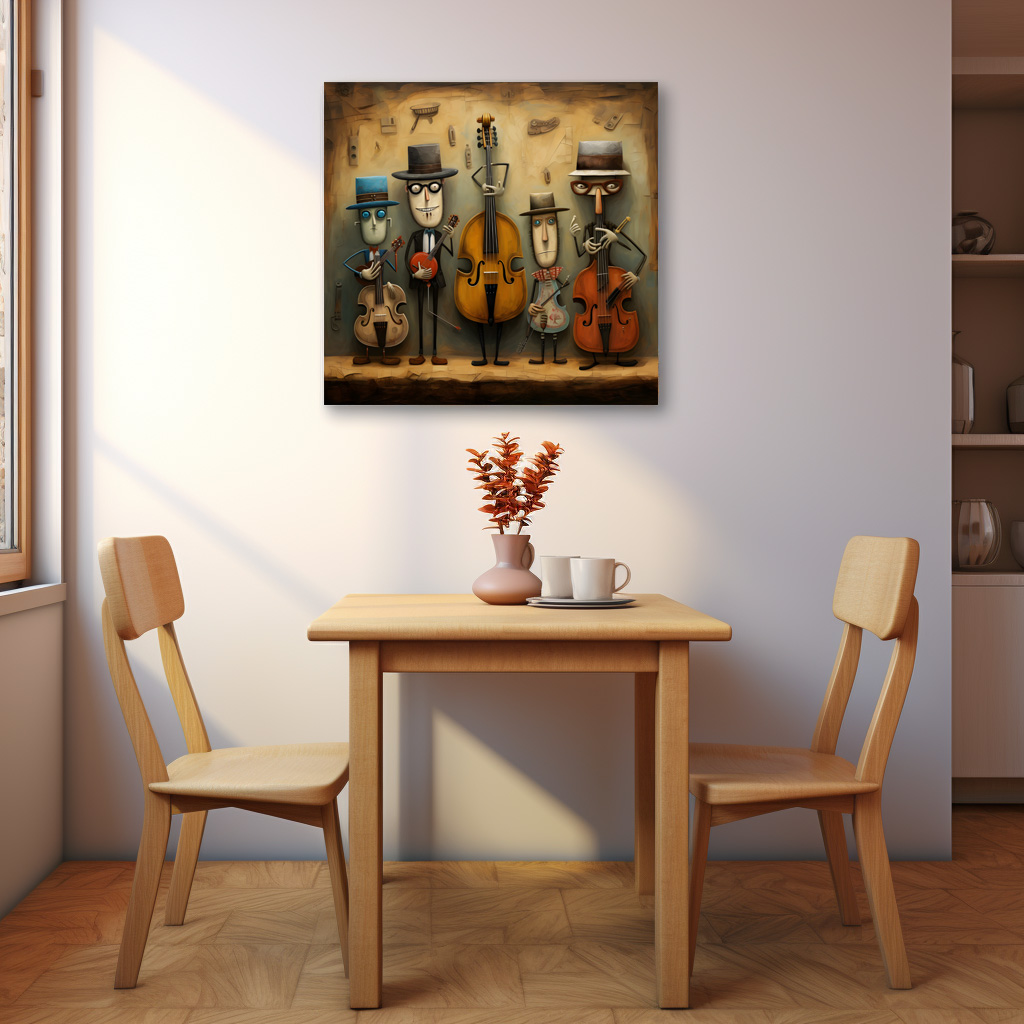 Poster: Whimsical Country Western Band 2