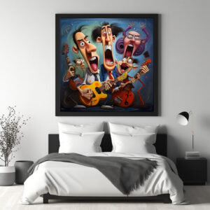 Poster: Whimsical Hard Rock Band 2