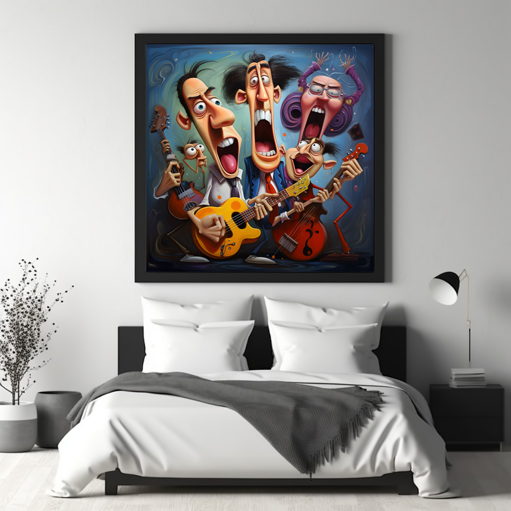 Poster: Whimsical Hard Rock Band 2