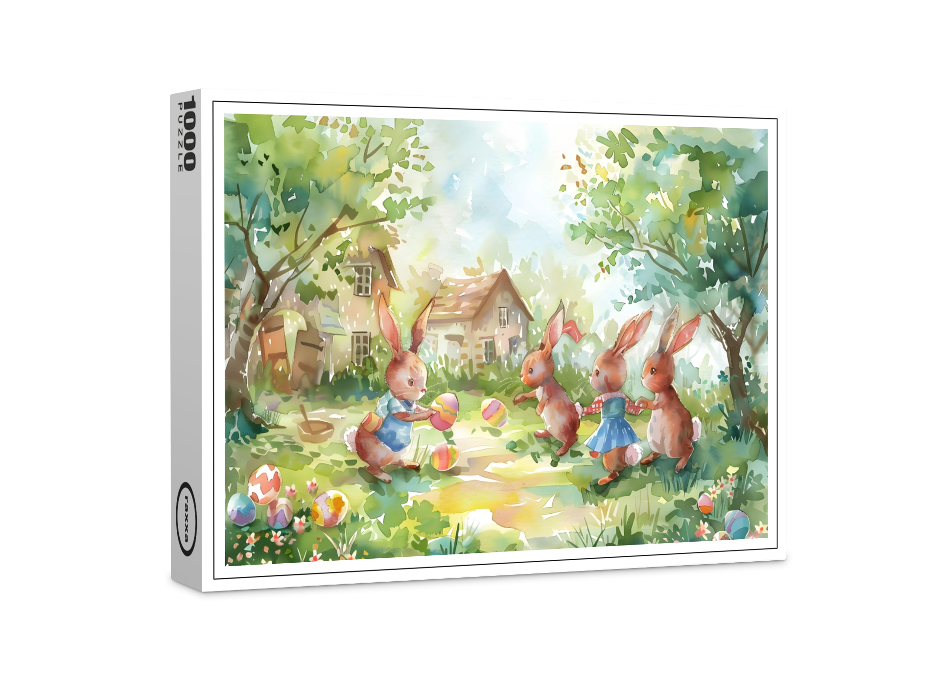 raxxa Premium-Puzzle: Familie Kuschelohr