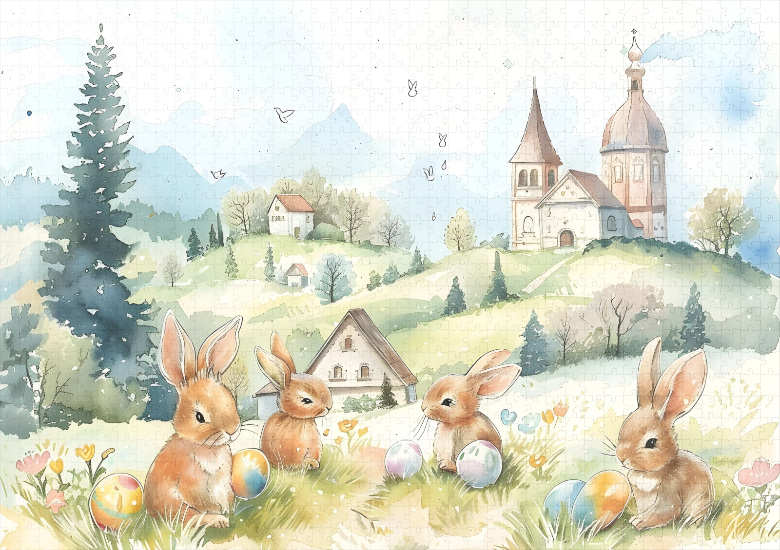 raxxa Premium-Puzzle: Glückshasen – Image 2