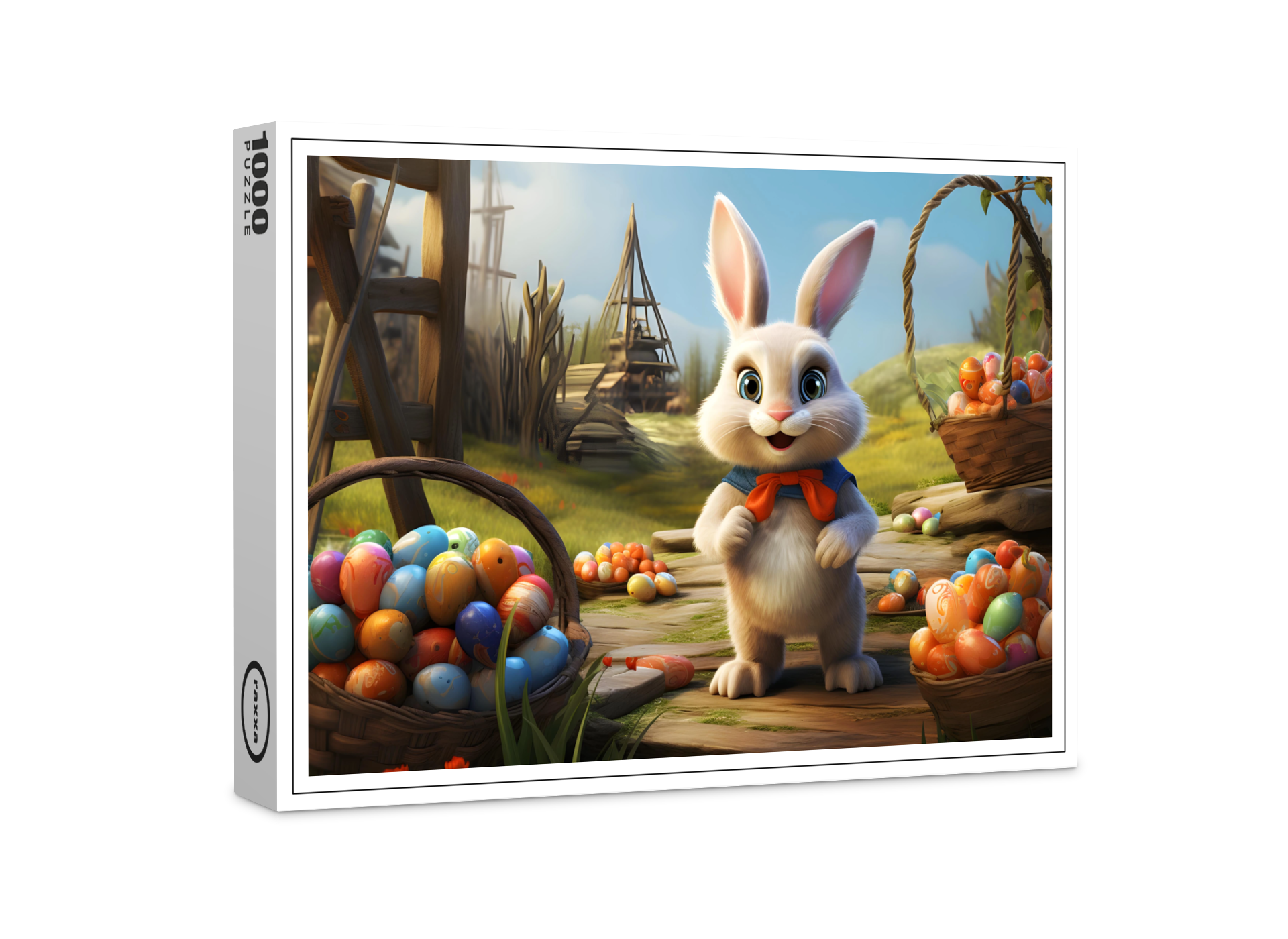 raxxa Premium-Puzzle: Osterhase Pfötchen